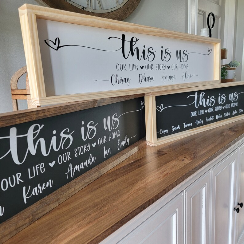 This is Us Family Sign, Personalized This is Us Sign, Family Name Sign ...