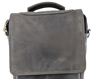 LEATHER MESSENGER BAG for men