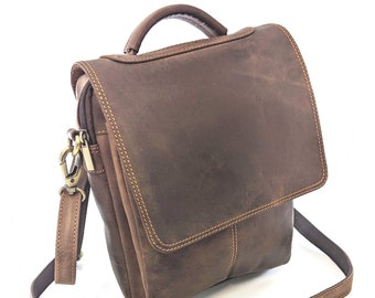 Urban small leather Messenger bag