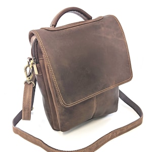 Urban small leather Messenger bag