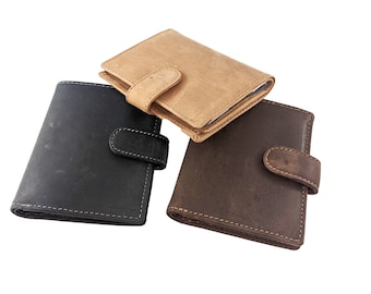 light slim design bifold leather Card holder wallet