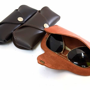 Premium leather Handmade eye & sun-glasses protective case
