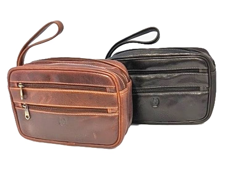 CLASSIC Style men's wristlet leather bag zdjęcie 2