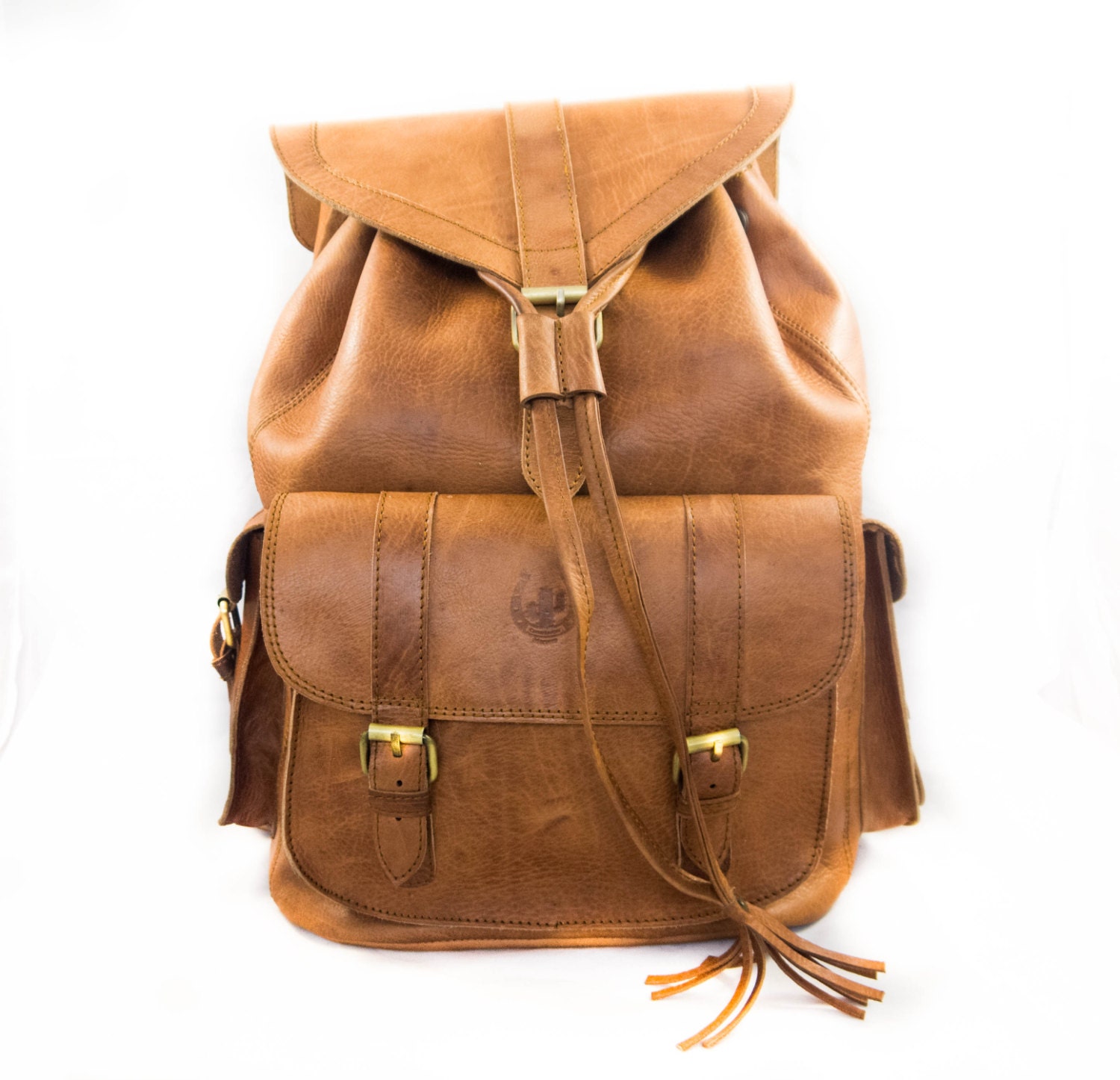 heavy duty leather backpack