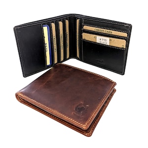 Top-Qualität Multi-Slots Karten Leder Brieftasche zwei Stile