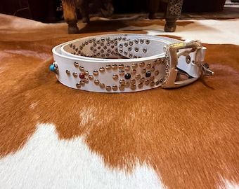 Lucky Brand,studded Leather Belt ,studded,leather,belt  display picture 1