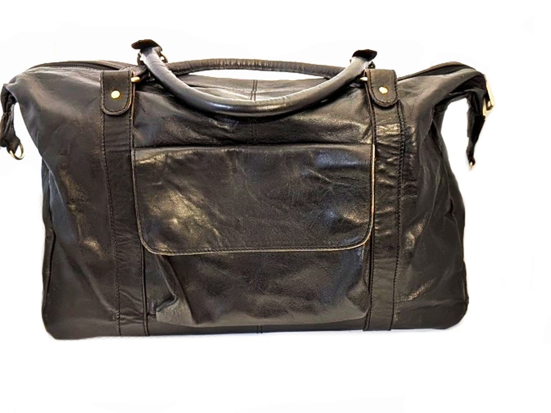De Luxe Weekender Voyager Overnights Leather Bag - Etsy UK