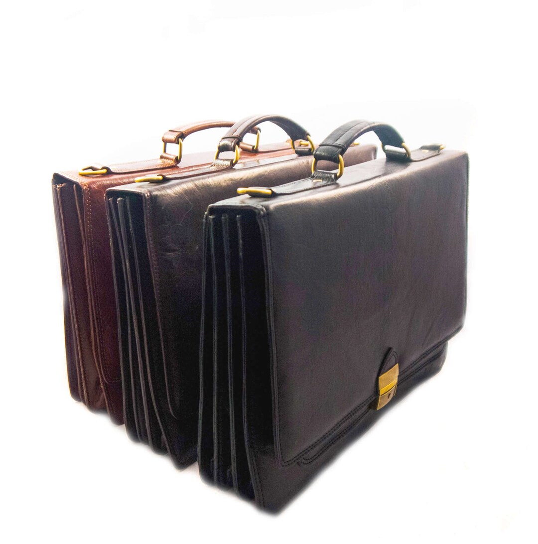 EXECUTIVE ATTACHE CASE Leather Briefcase With Etsy