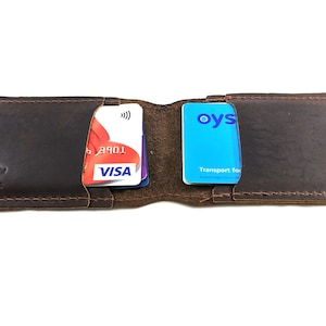 Personalised Oyster Card Holder | Handmade with Hunter Leather