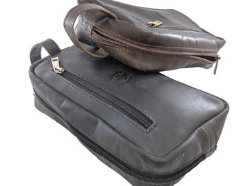 Genuine Hunter Leather Toiletry Bag, Toiletry kit