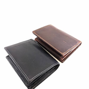Cartera de cuero SLIM DESIGN BIFOLD