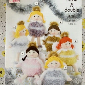 King Cole Novelty Toys Little Angels Knitting Pattern 9165 - Double Knit King Cole Novelty Toys Little Angels Knitting Pattern 9165 - Double Knit