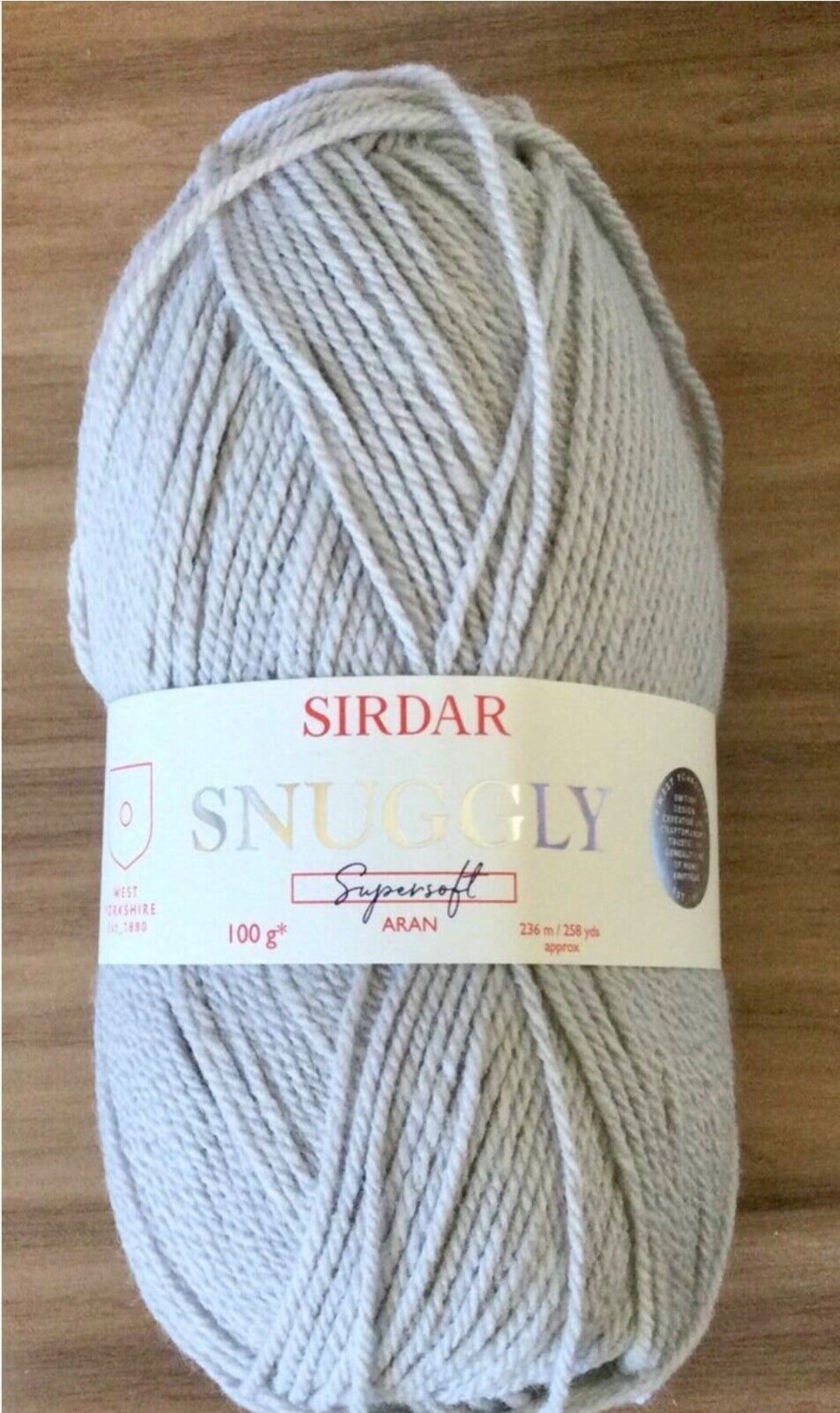 Sirdar Snuggly Supersoft Aran 100g Silver Grey Etsy UK