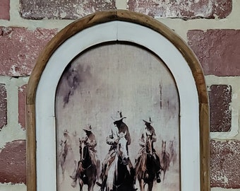Framed Vintage Western Wall Decor Wild West  Framed Art Vintage Rodeo Cowboy Rustic Southwestern Decor Cowboy Decor Rustic Wall Decor