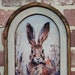 Framed Bunnies Wall Art Arch Window Framed Rabbits Decor Spring ...