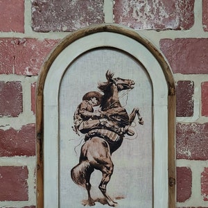 Framed Vintage Wild West Wall Print Western Framed Art Vintage Rodeo Cowboy Rustic Southwestern Decor Cowboy Decor Retro Cowboy Wall Decor