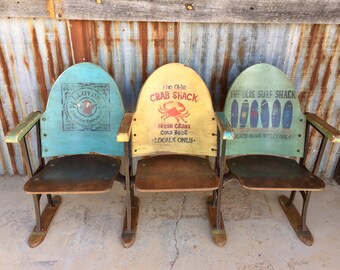 beachy accent chairs outdoor entryway bench coastal furniture nautical beach chairs theatre theater seats auditorium old school movie seat furniture etsy beachy accent chairs outdoor entryway bench coastal furniture nautical beach chairs theatre theater seats auditorium old school movie seat furniture etsy