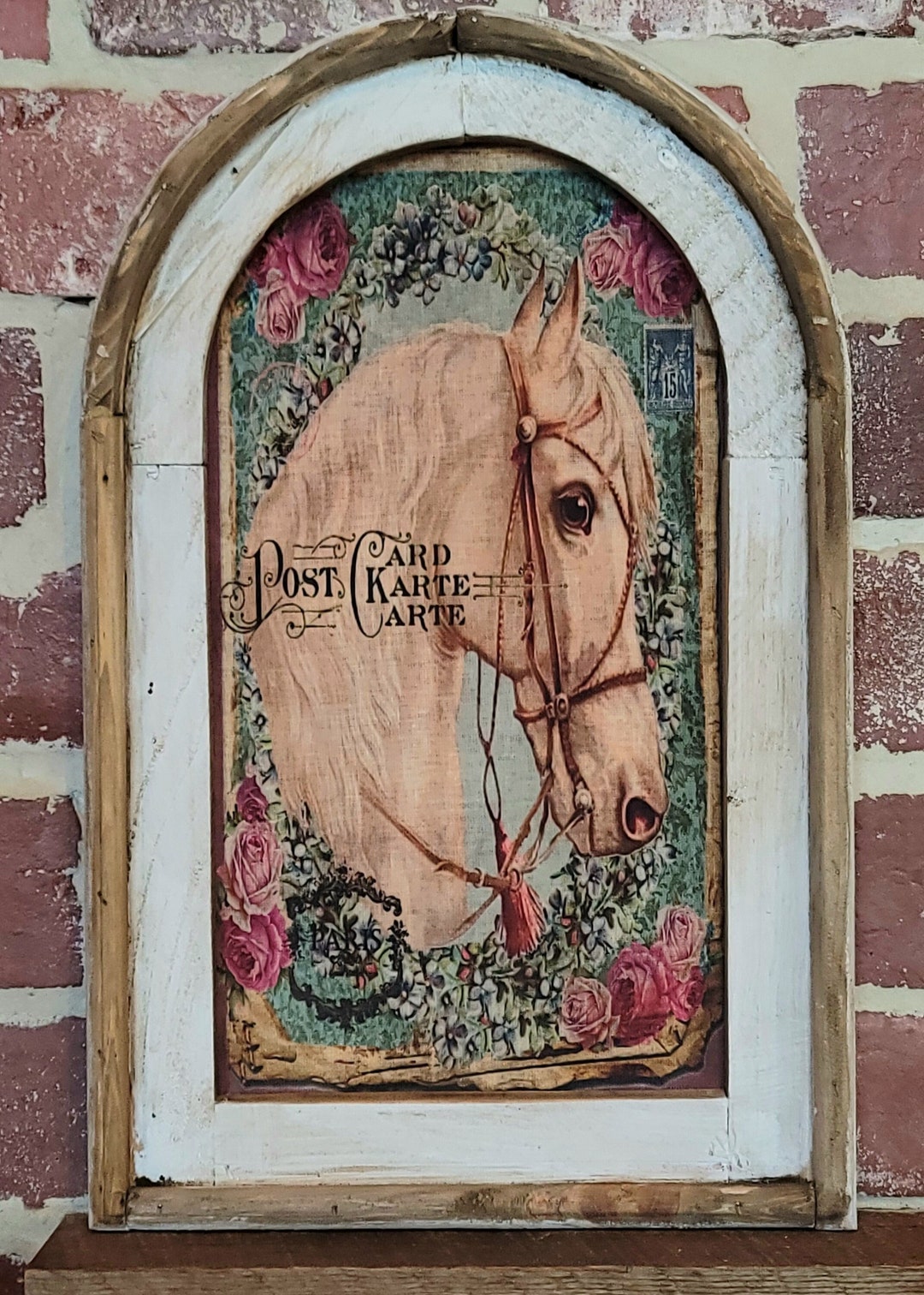 Vintage Western Wall Art Horse Print 14x22 Etsy