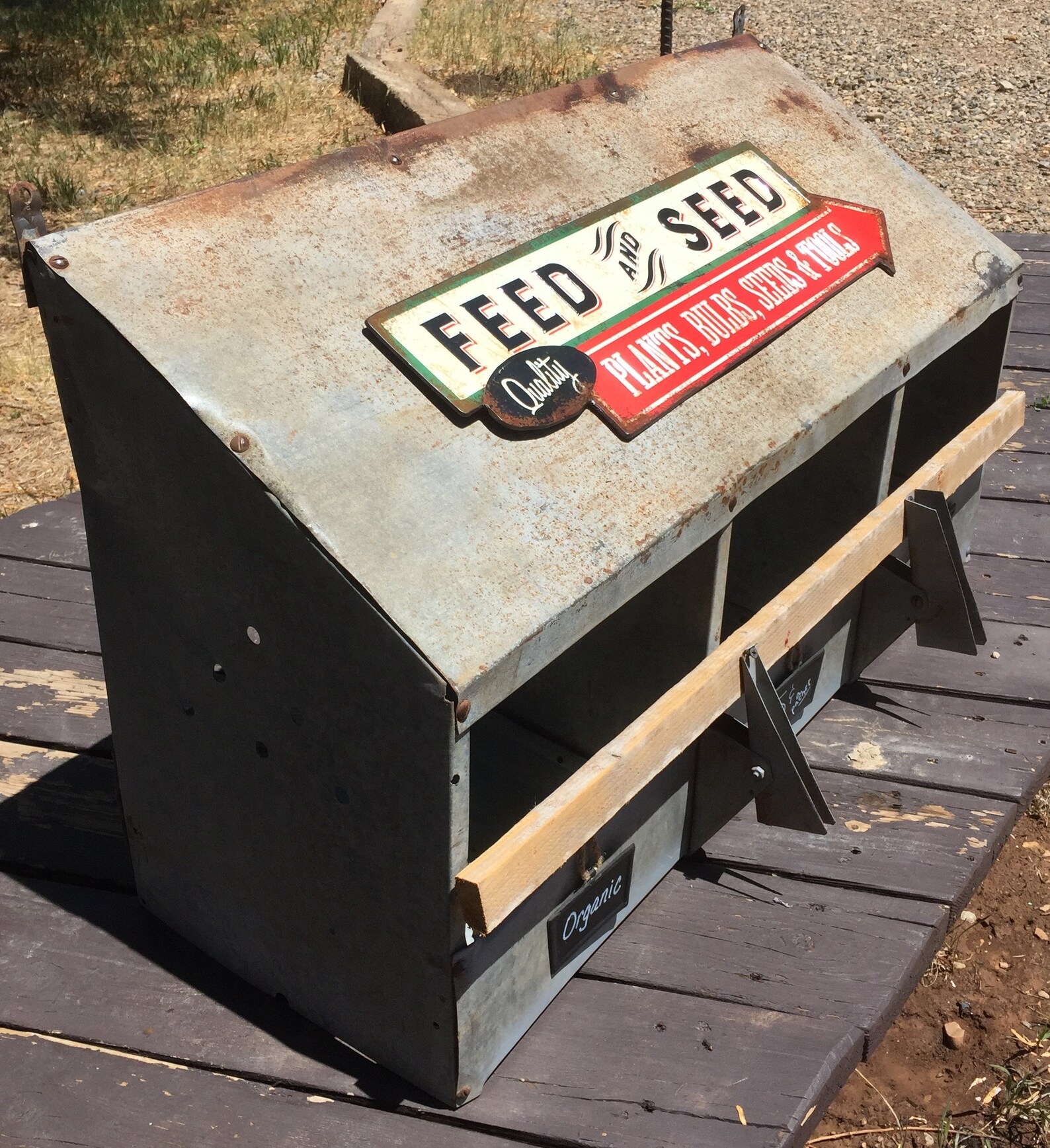 Old Vintage Chicken Nesting Boxes Galvanized Metal Chicken Etsy