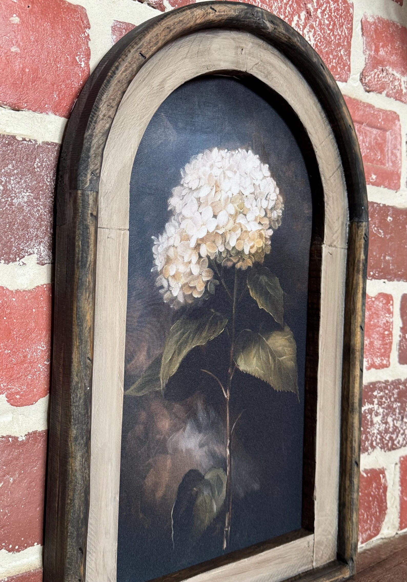 Arch Frame Dark Academia Flower Hydrangea Wall Art Fabric Print Vintage ...