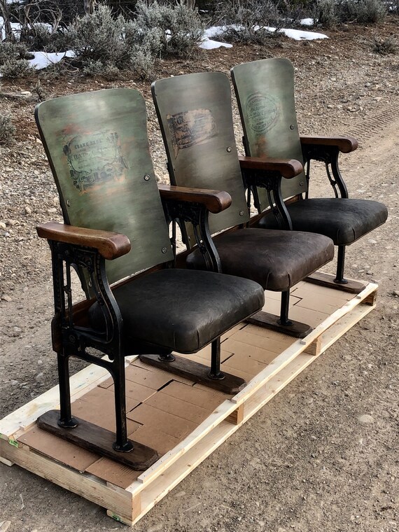 Sold Accepting Custom Orders Old Opera House Seats Entryway Etsy