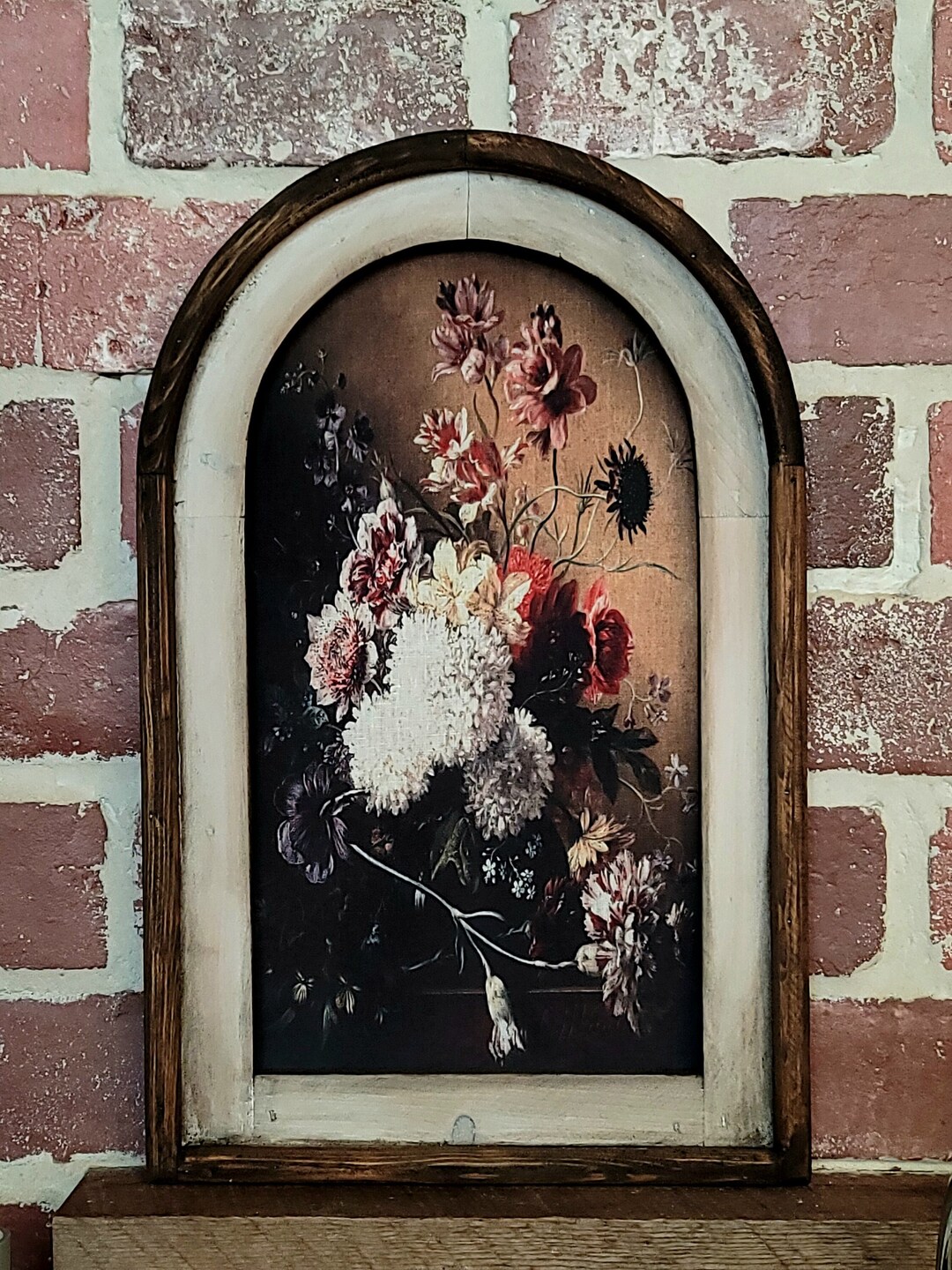 Framed Dark Academia Wall Art Vintage Victorian Floral Fabric Print ...