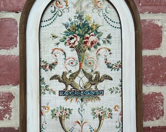 French Griffin Wallpaper Wall Art Antique French Country Wall Hanging Vintage Wall Tapestry Vintage Textile Print Victorian Wall Decor