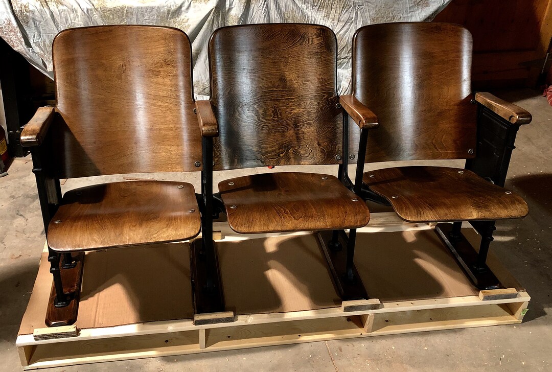 SOLD Accepting Orders 1930's Vintage Theater Chairs Old Etsy