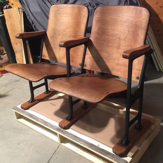SOLD Accepting Custom Orders Vintage Theatre Chairs Antique Etsy image 0 - SOLD Accepting Custom Orders Vintage Theatre Chairs Antique Etsy