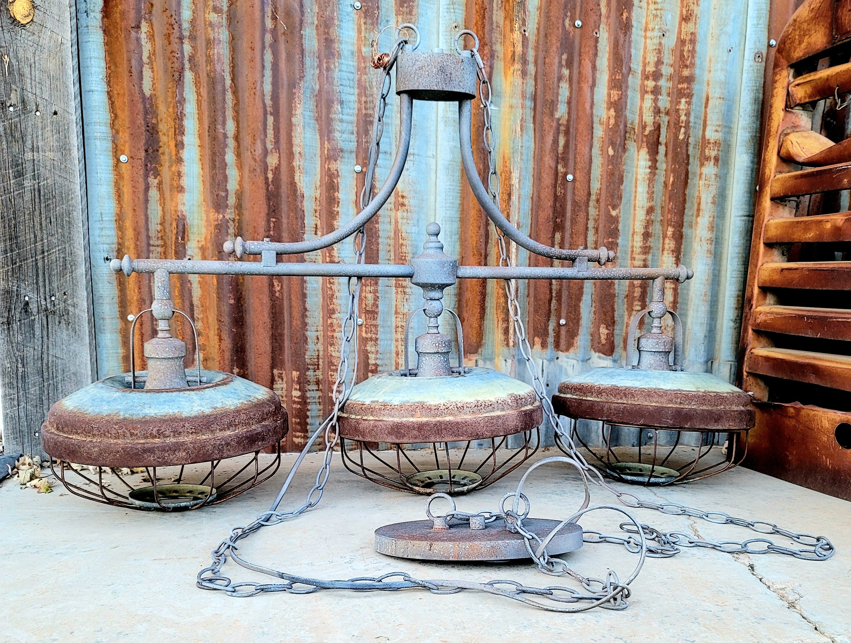 Repurposed Vintage Chicken Feeder Light Farmhouse Kitchen Etsy