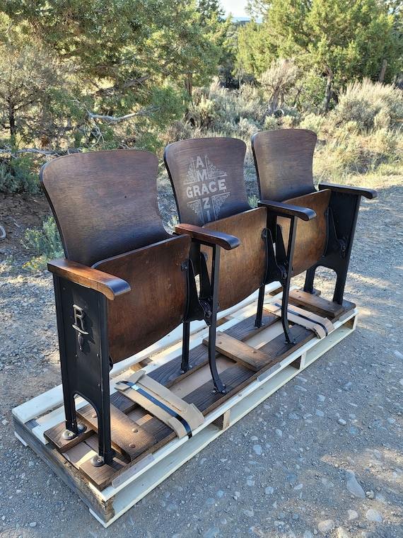 Wooden theater seats sales