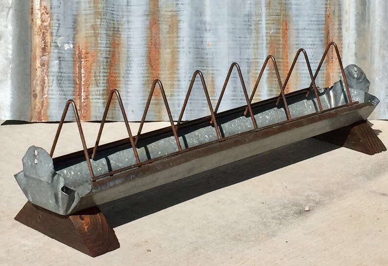 Authentic Vintage Chicken Feeder Holiday Decor Trough Etsy