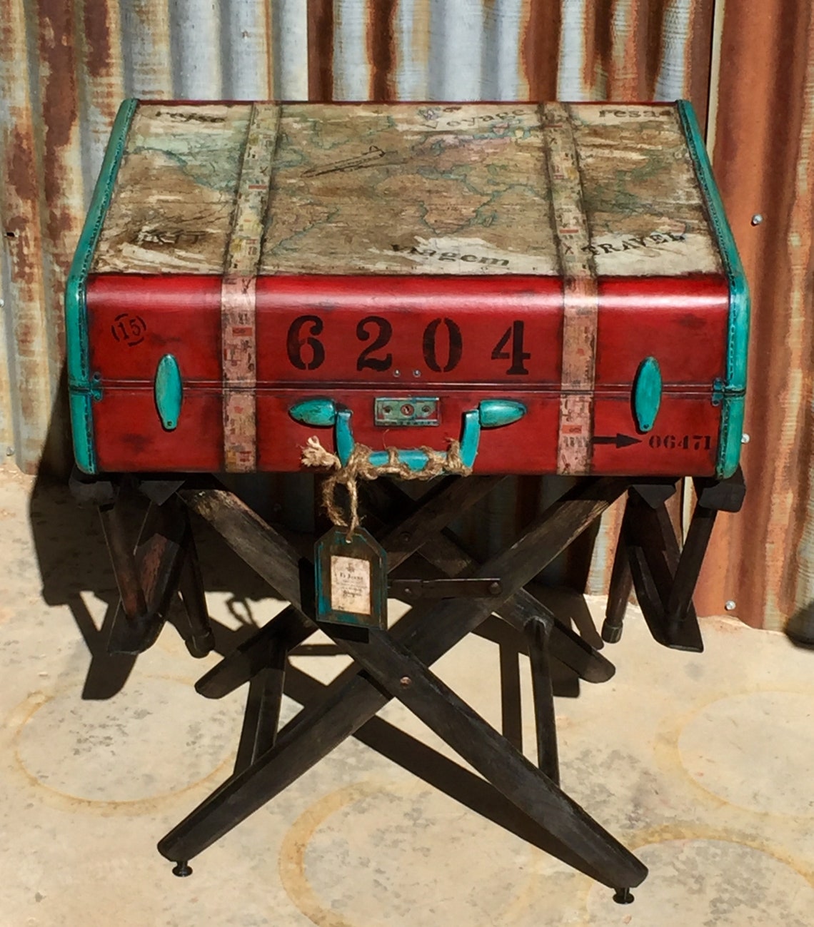 SOLD Accepting Custom Orders Suitcase End Table Old Luggage Etsy