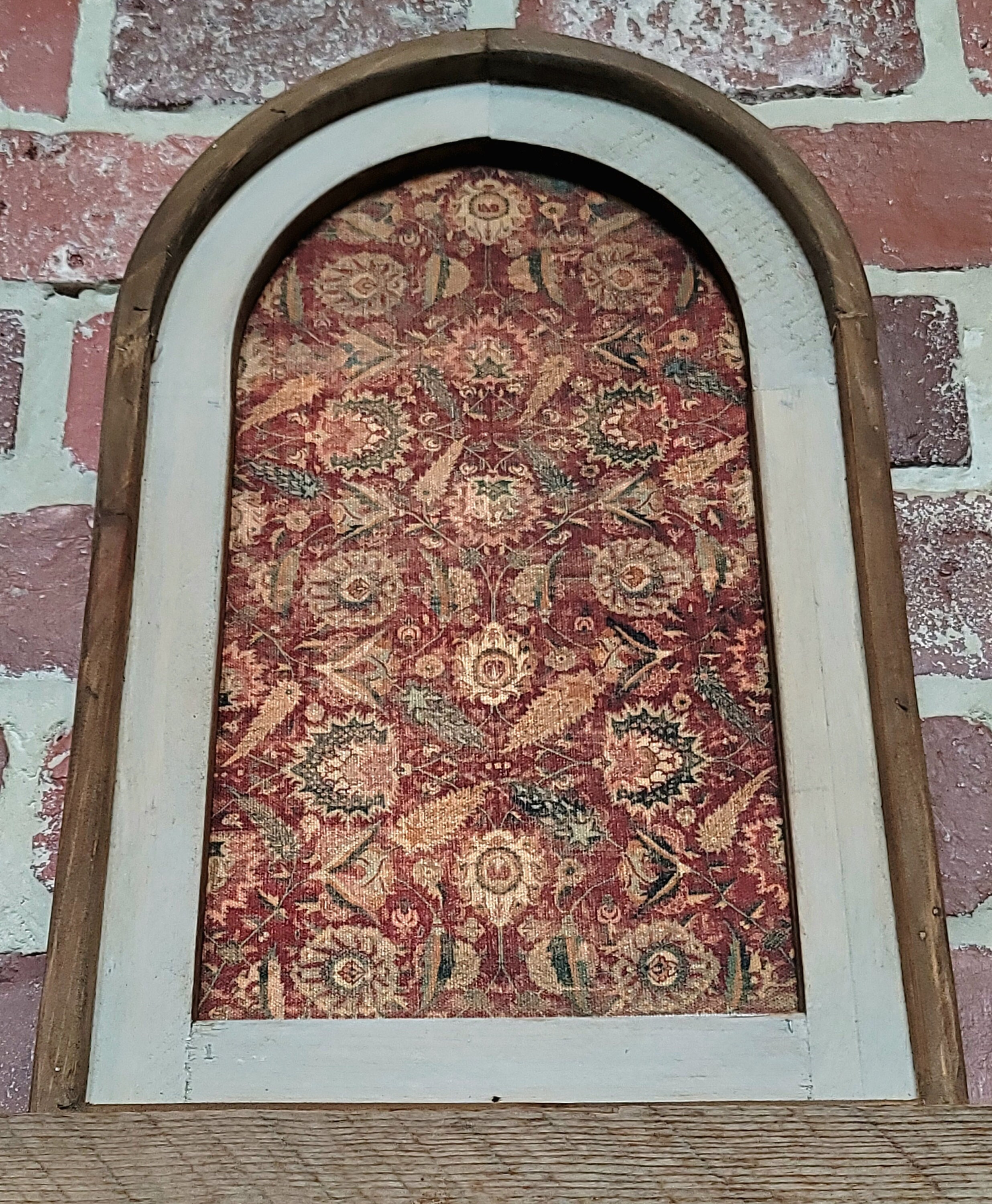 Vintage Textile Wall Art Fabric Print Modern Farmhouse House Decor ...