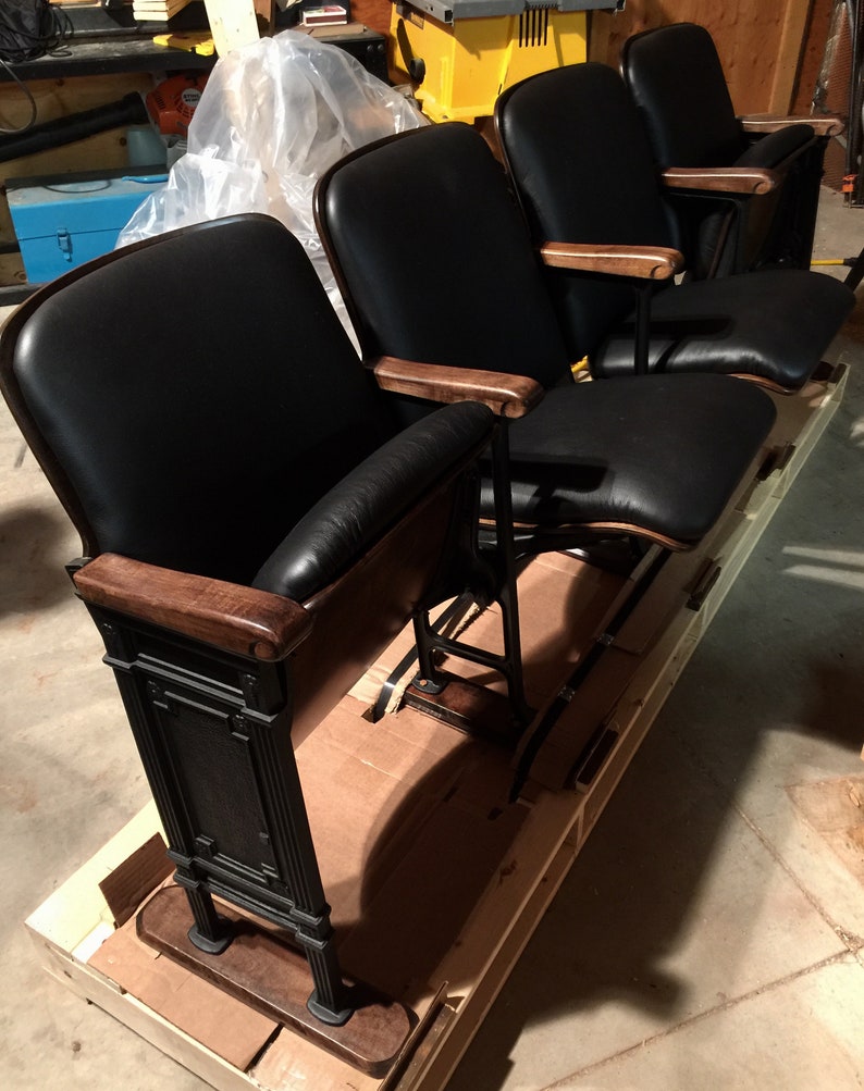 Soldaccepting Custom Orders Upholstered Leather Theatre Etsy