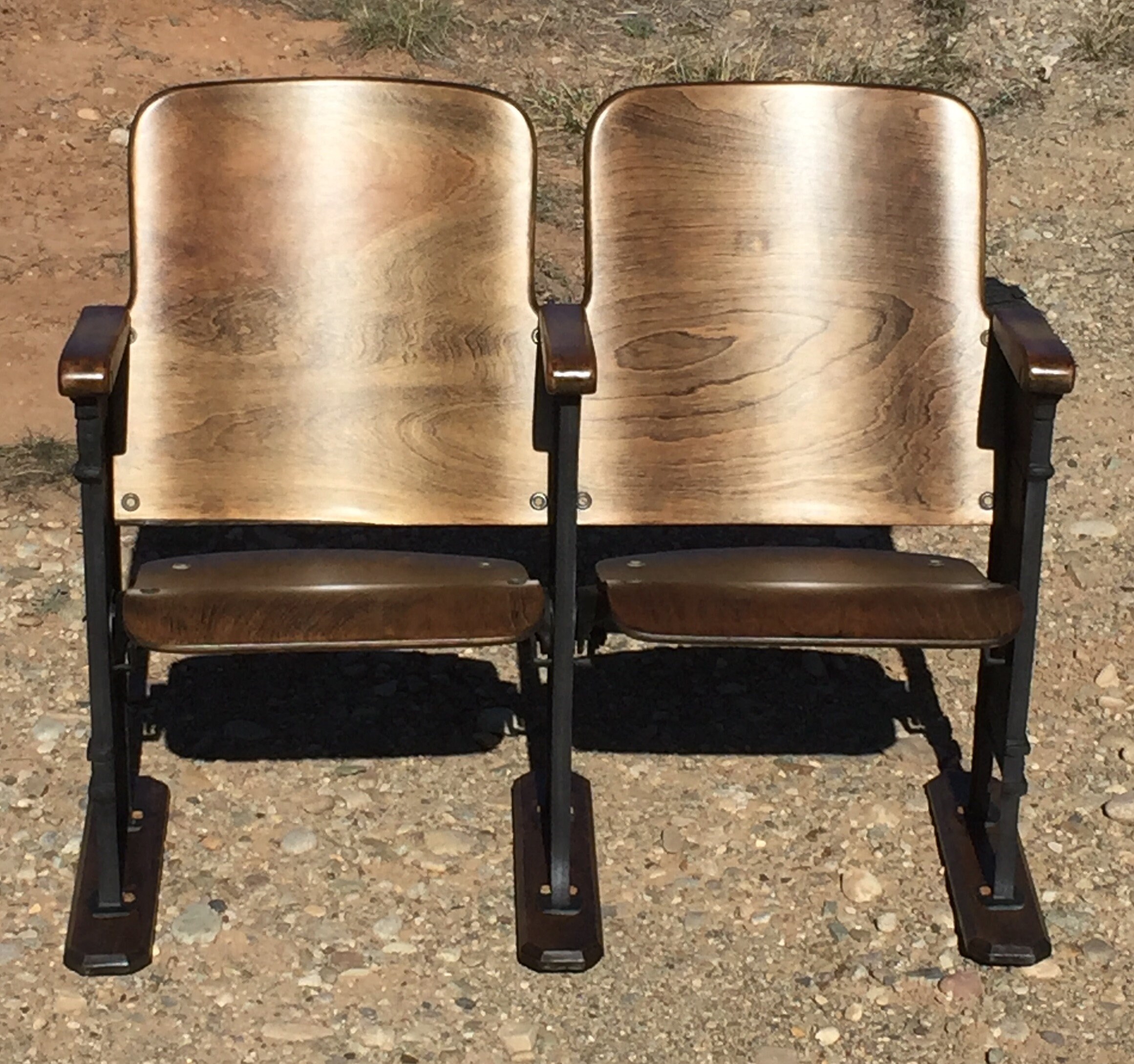 SOLD Accepting Orders 1930's Refurbished Theatre Chairs Etsy