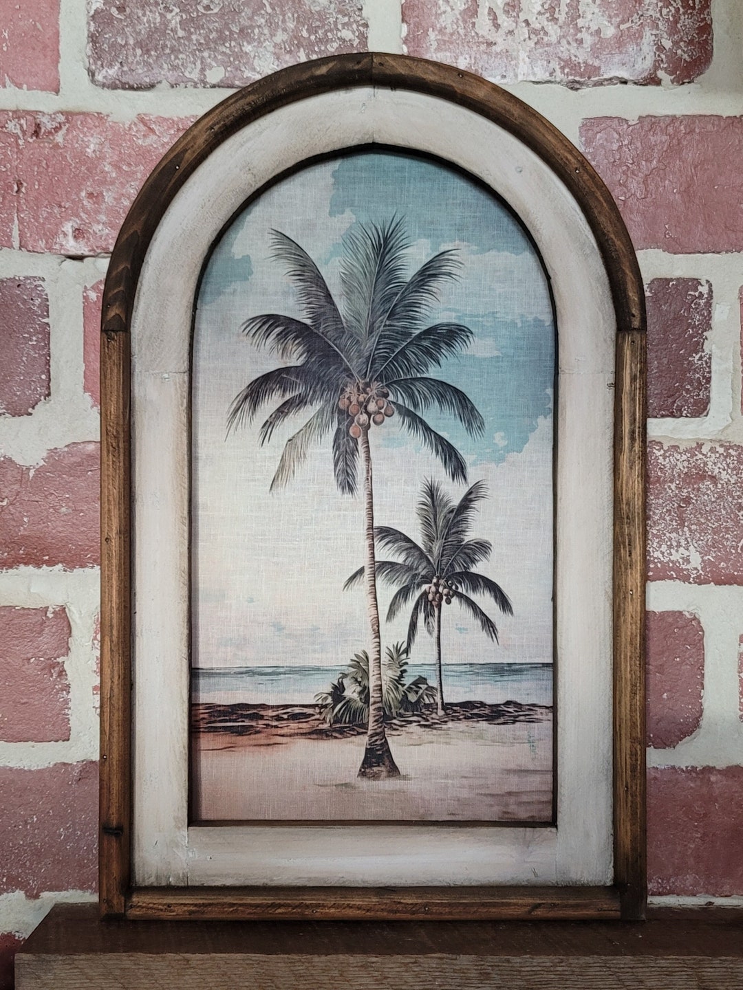 Framed Wall Art Vintage Beach