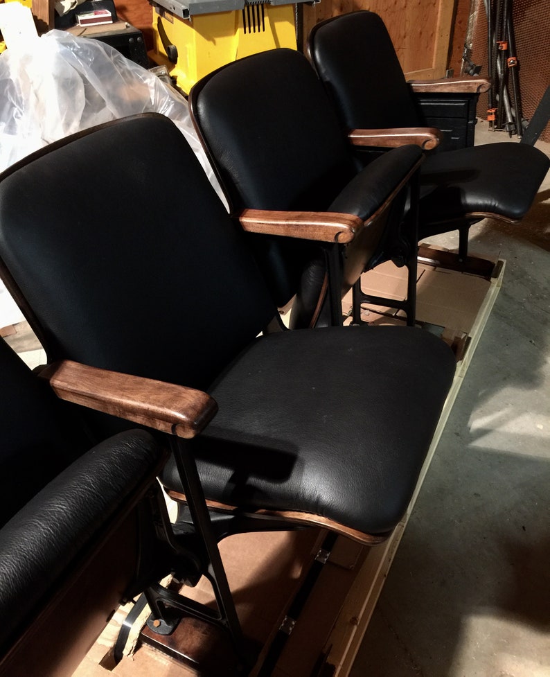 Soldaccepting Custom Orders Upholstered Leather Theatre Etsy