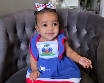 Girls Haiti Emblem Dress