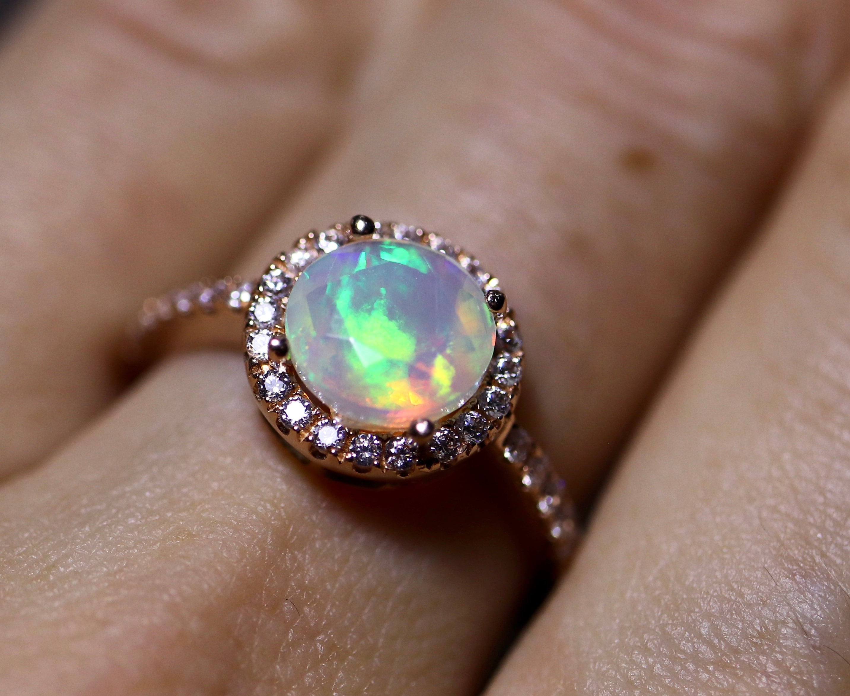 custom opal rings