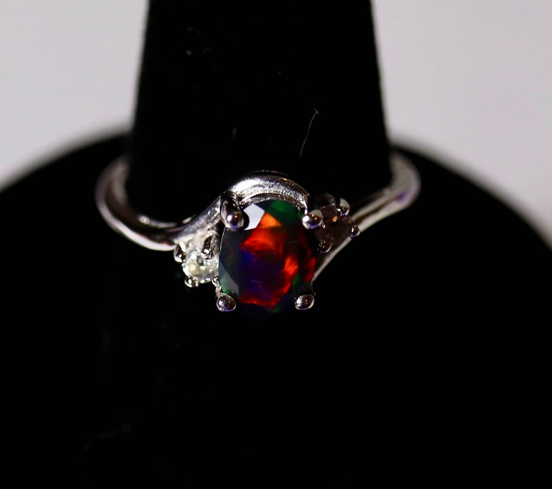 red opal ring