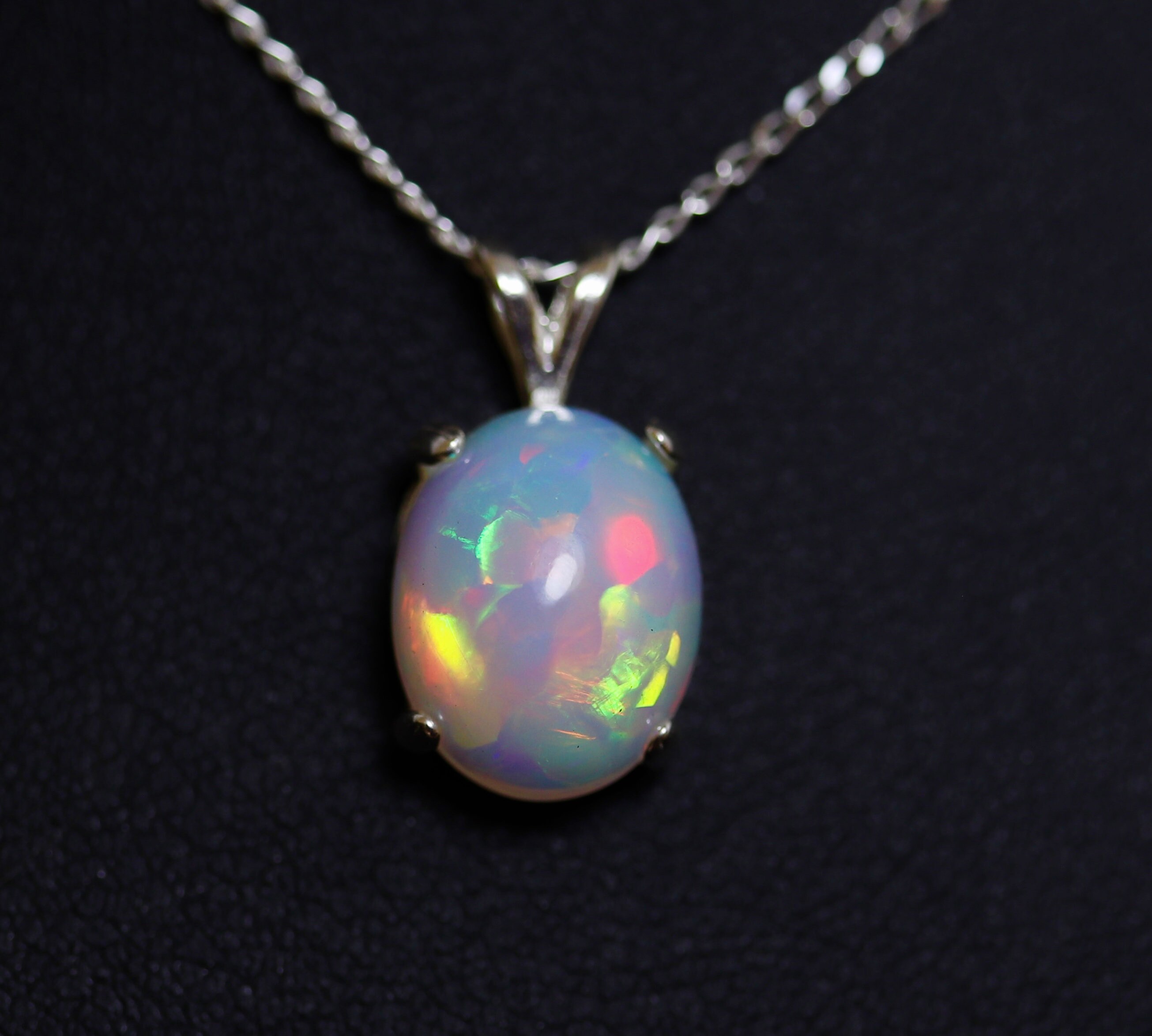 Fire Opal Pendant Genuine Large Jewelry Fire Opal Pendant Genuine Large Jewelry 10th Anniversary Gift For Her Necklace Gold