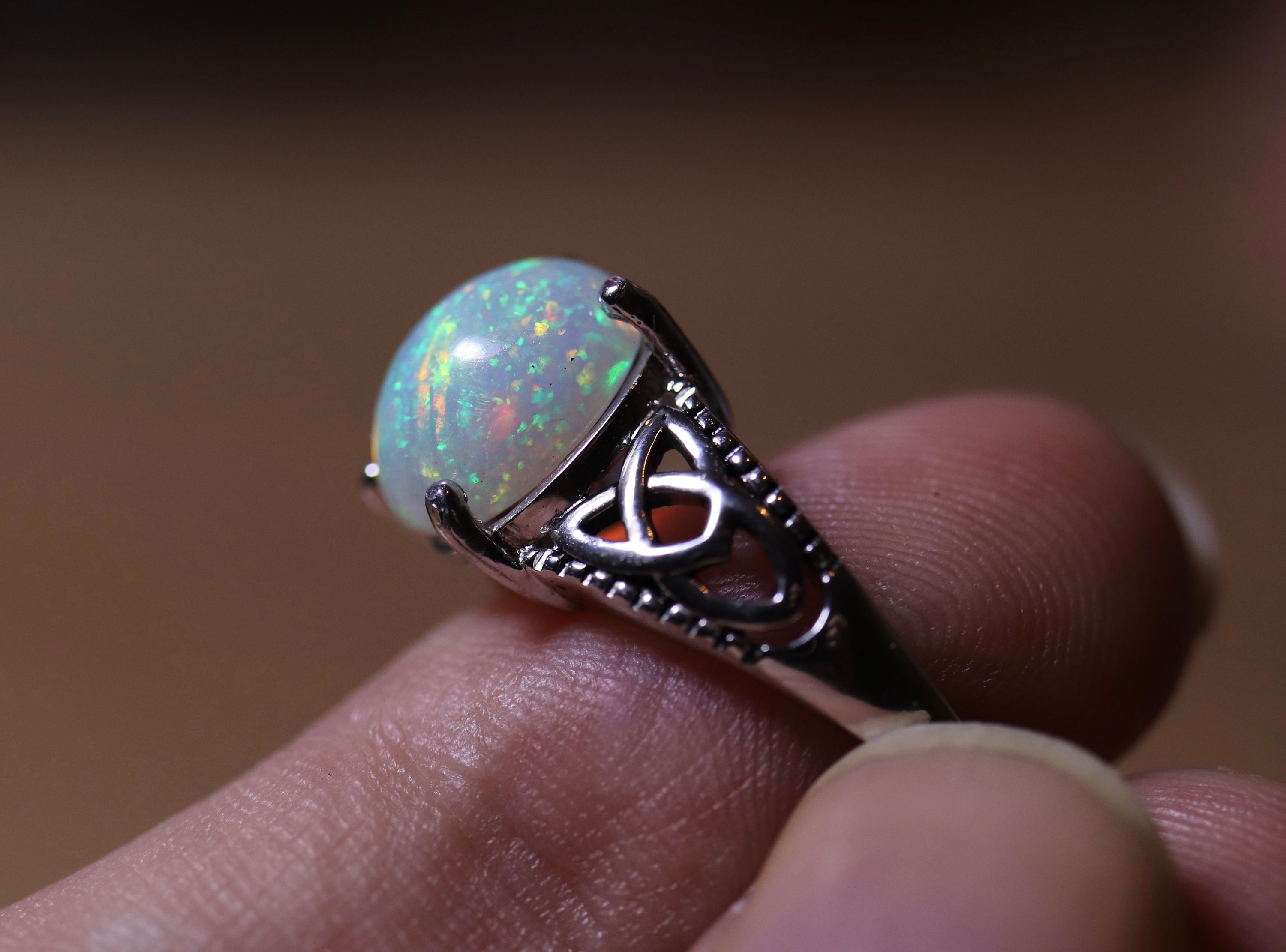 Fire Opal Ring #4 - The Rock Box