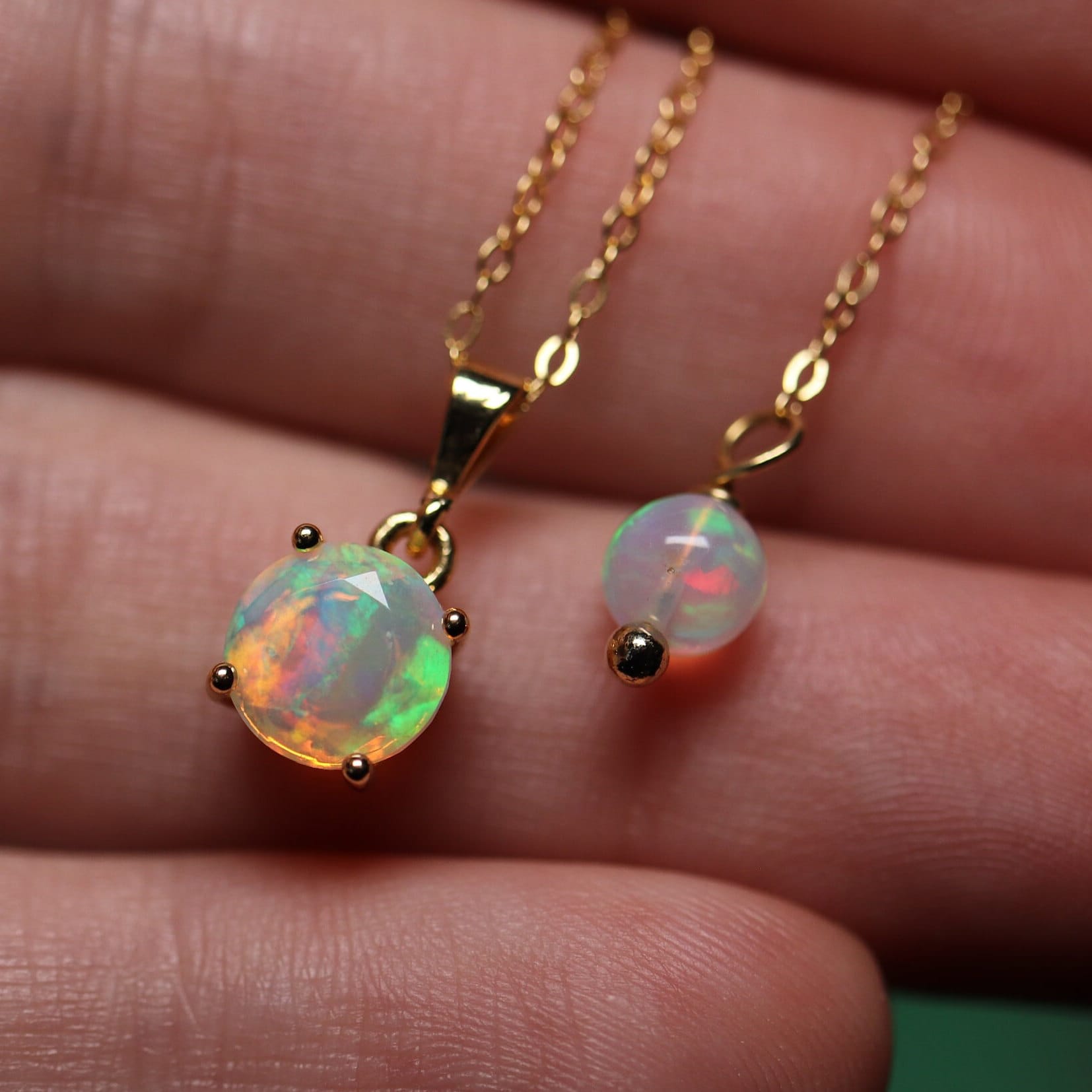 Spark Creations Opal & Diamond Necklace P 26595-OPAL - Jackson Jewelers