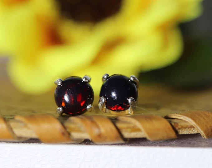 Natural Opal Stud Earrings in Sterling Silver - simple opal earrings- birthstone jewelry set-natural black opal earrings men, fire opal stud