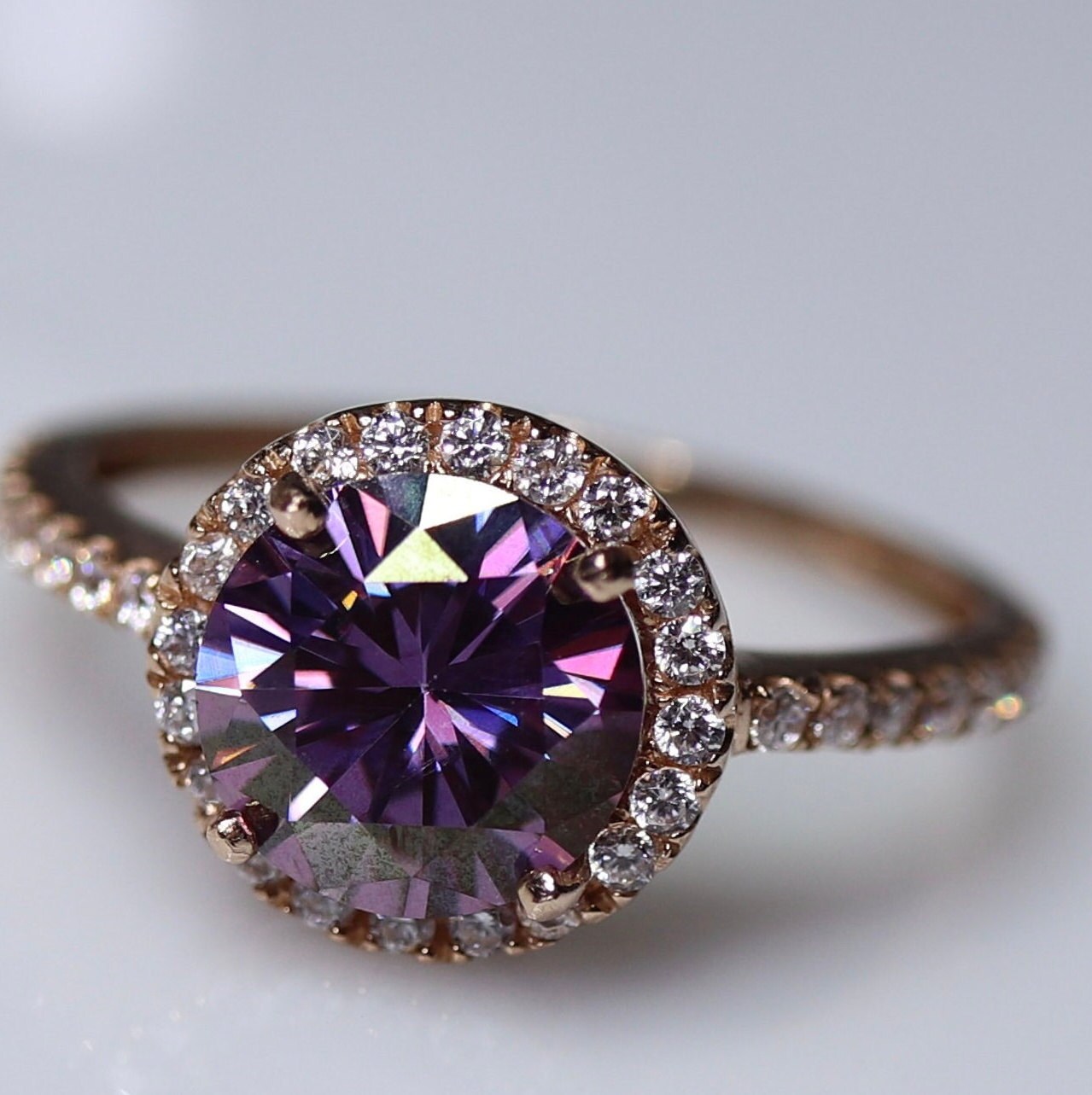 Purple moissanite 2024