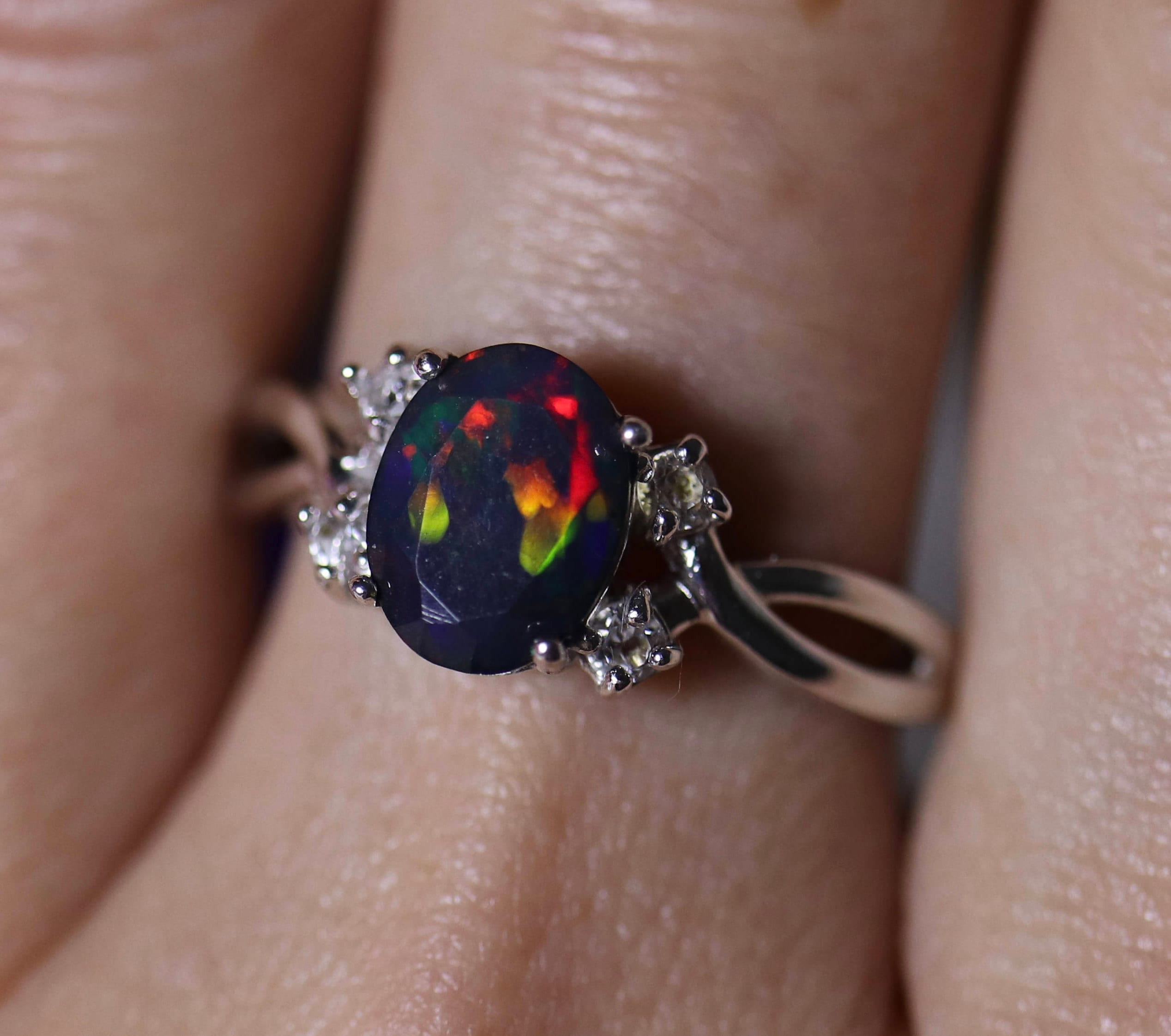 Black opal ring - manualnored