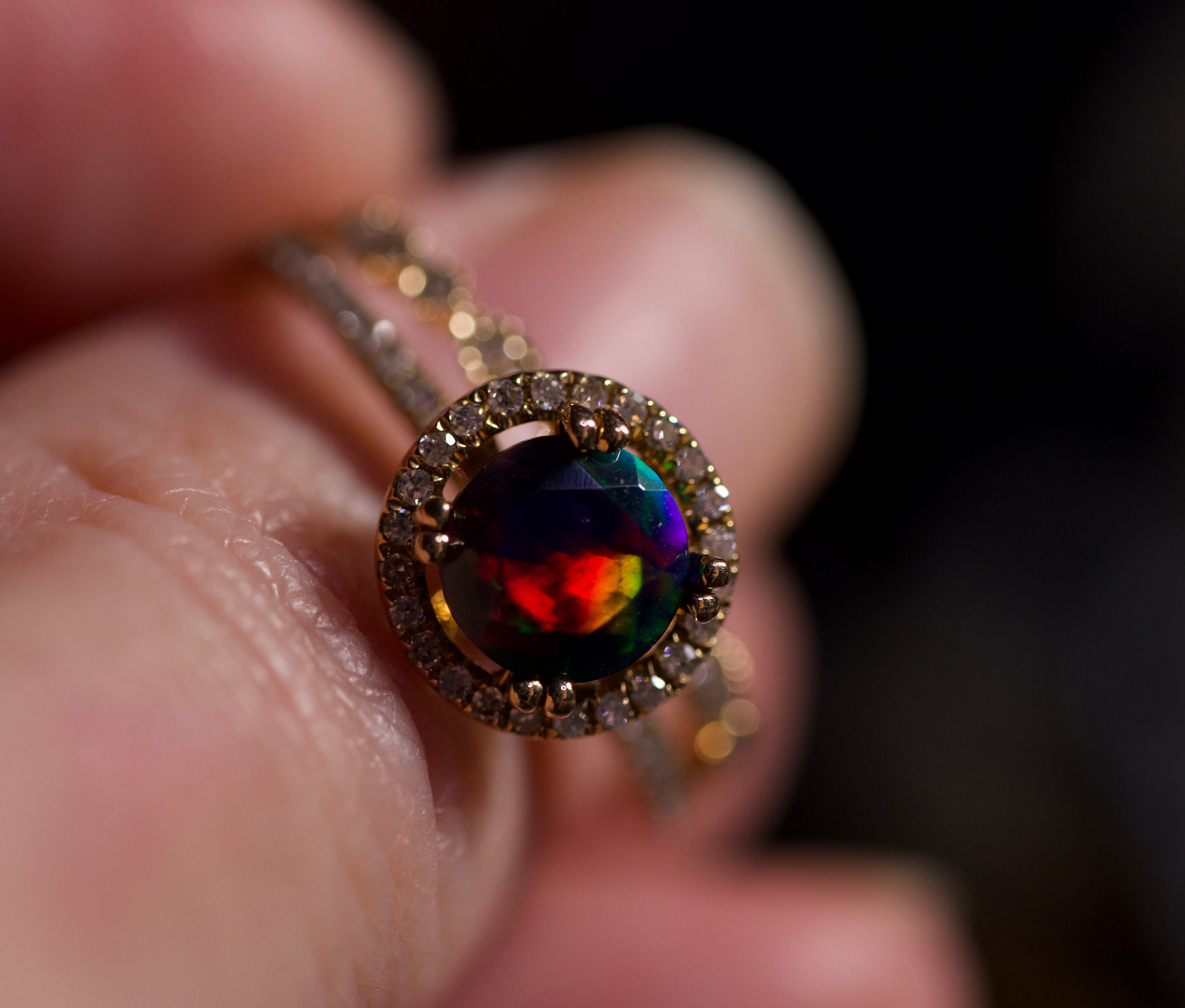 black opal engagement ring black opal engagement ring
