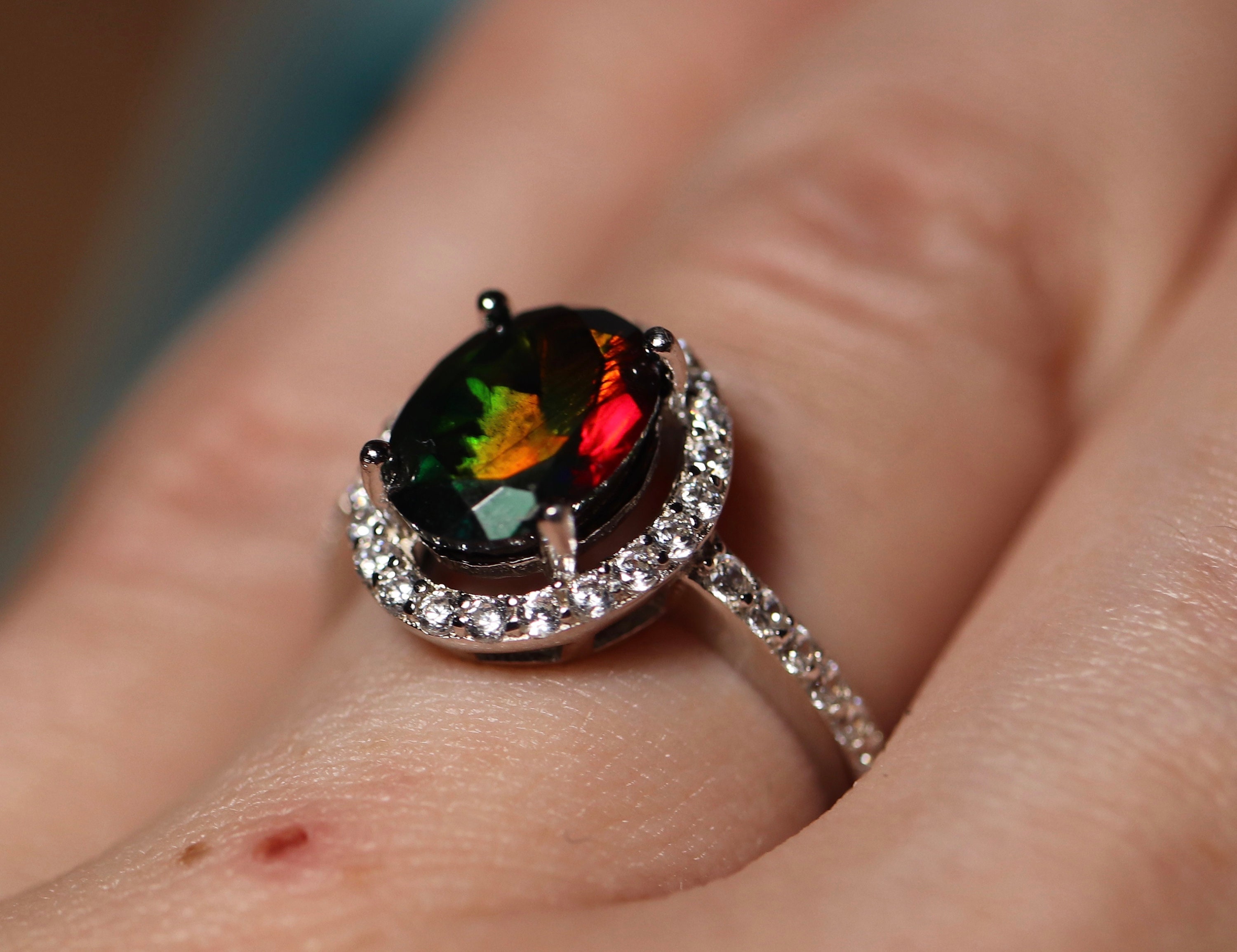 opal wedding rings