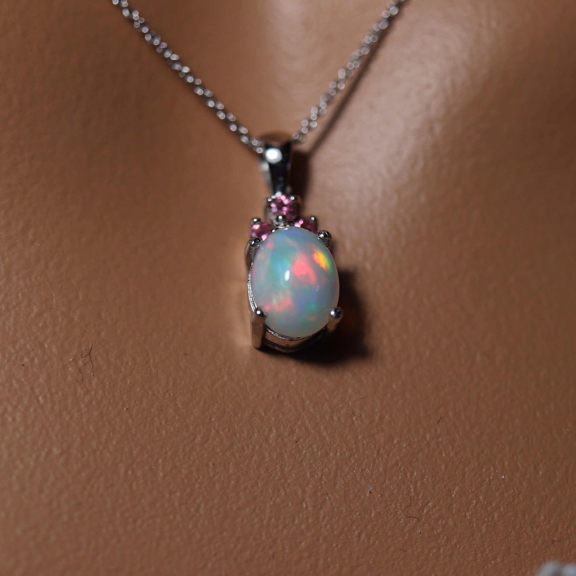 Tourmaline opal necklace deals